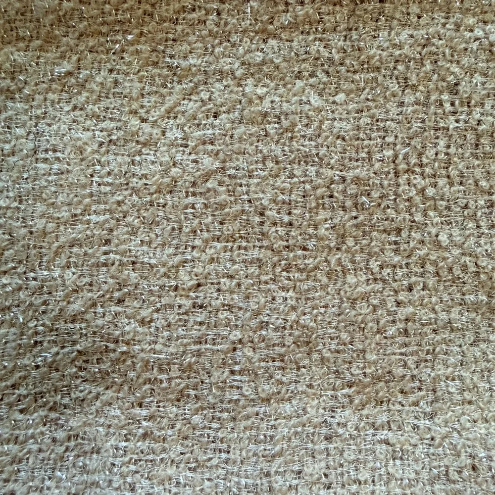 Gaynor Bongard Evan Rosa Blush Pink Metallic Mohair Blend Scarf NWT